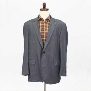 Peter Millar 48L Gray Blazer Sport Coat Jacket 2-Button Solid Y546